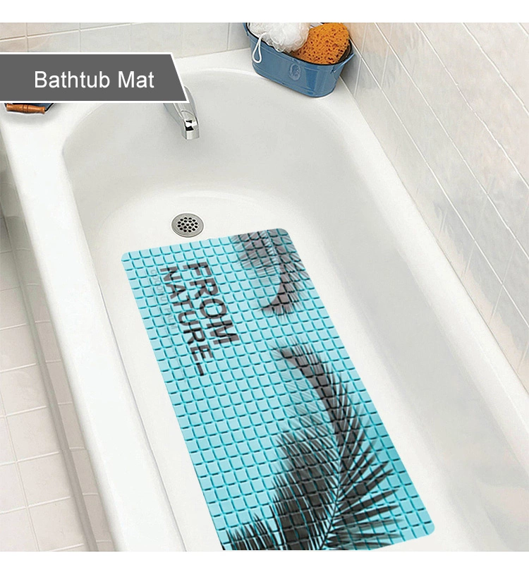 Wholesale Printed PVC Shower Floor Mat Bathtub Mats Nonslip for Inside