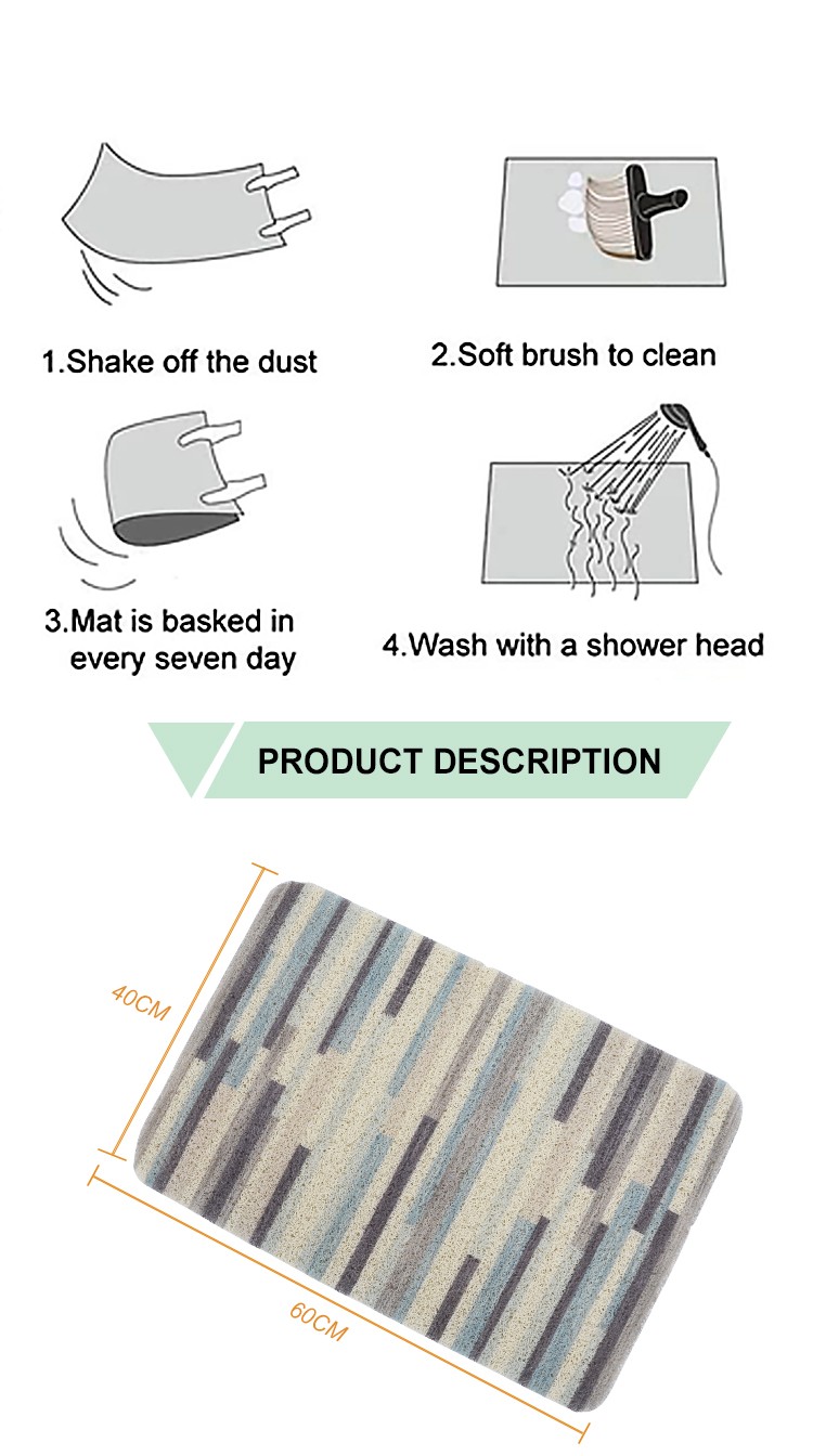 High Quality Washable Door Mat Outdoor Nonslip Rubber Mats