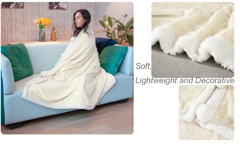 Fluffy Weighted Sherpa Blanket