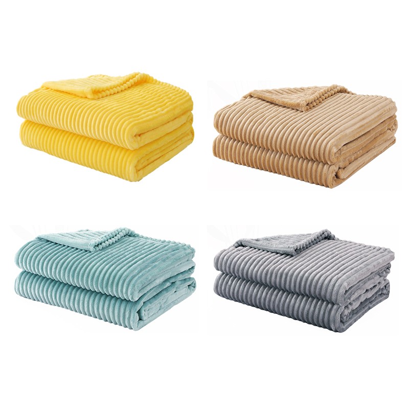 Stripe Embossed Fleece Blanket