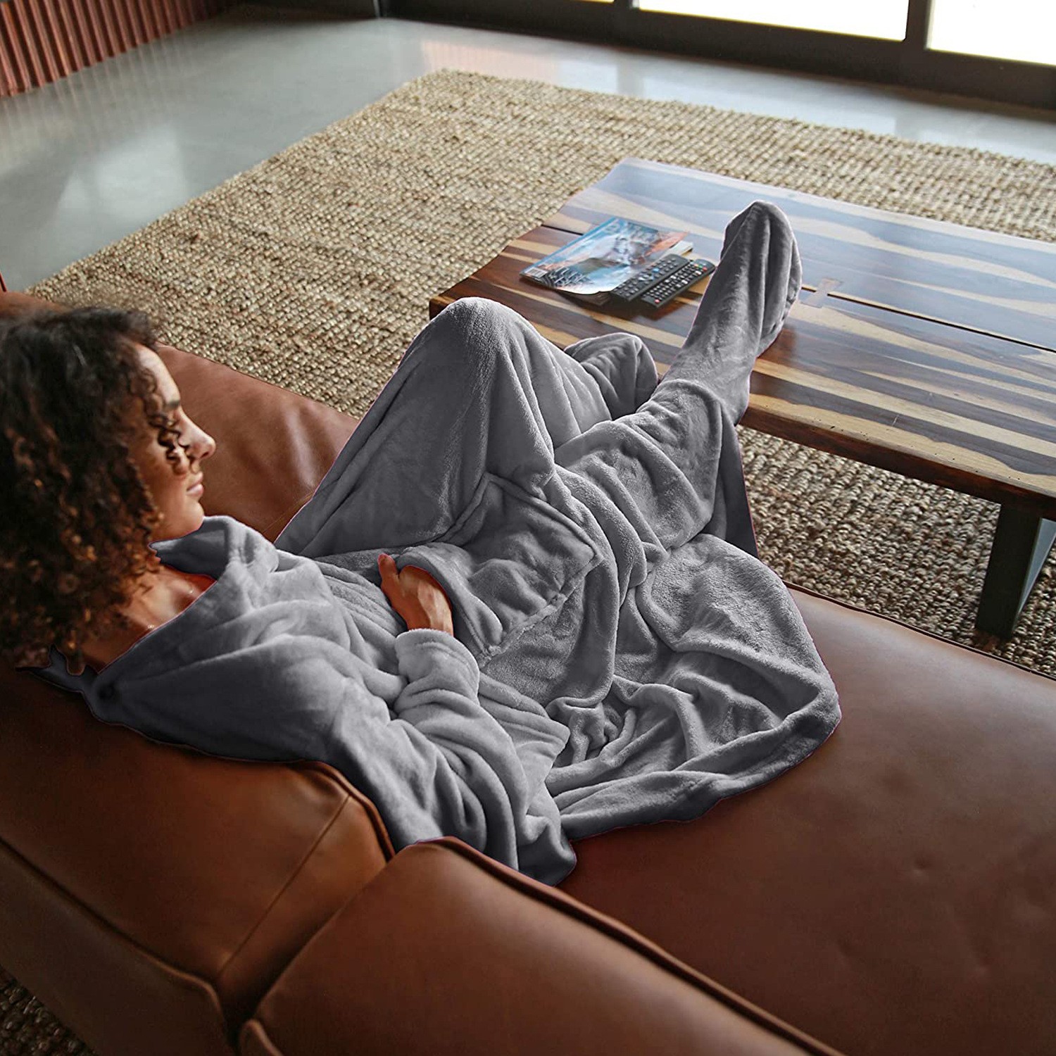 Robe Wearable Blanket Hoodie