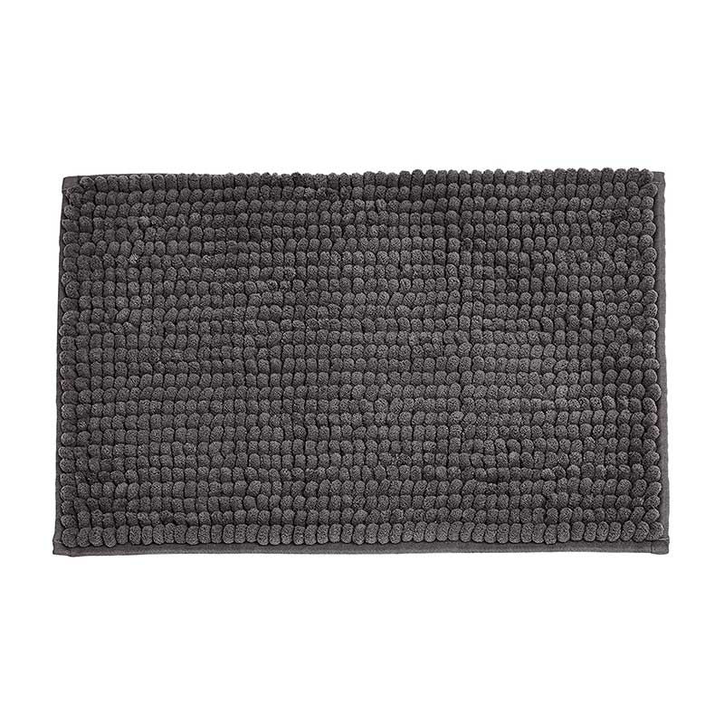 Solid Color Chenille Loop Bath Mat