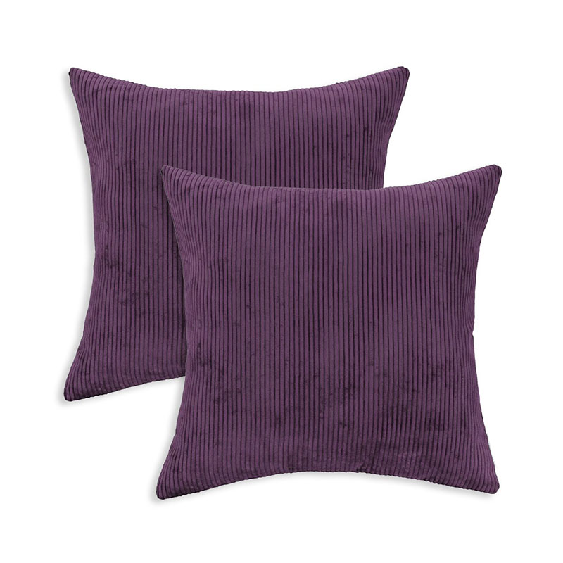 Corduroy Striped Cushion Cover