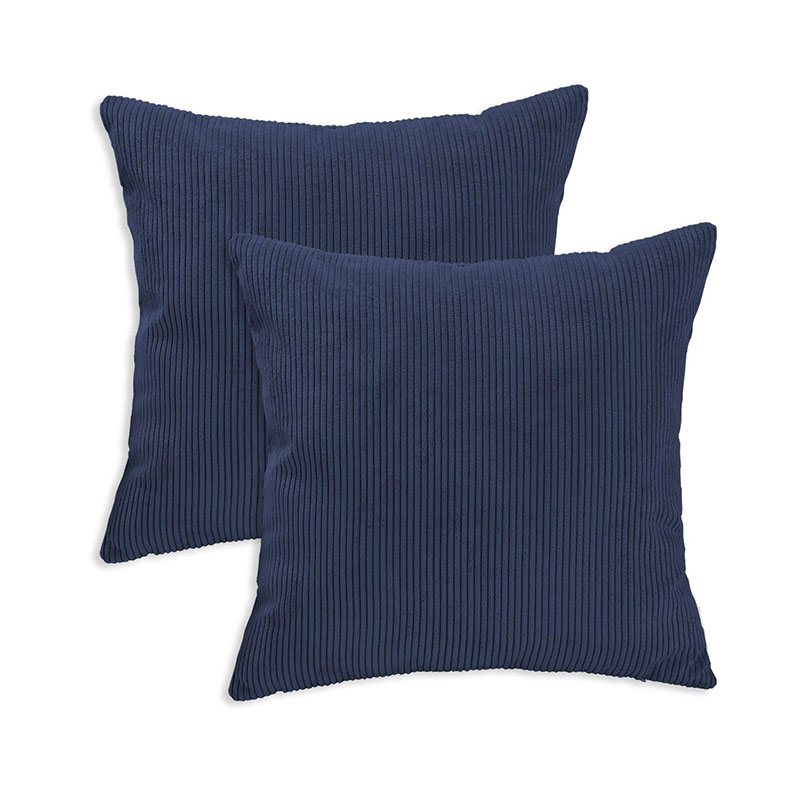 Corduroy Striped Cushion Cover