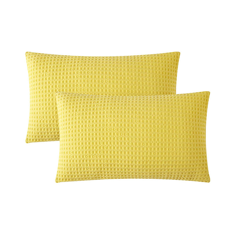 Waffle Weave Throw Pillow Cover