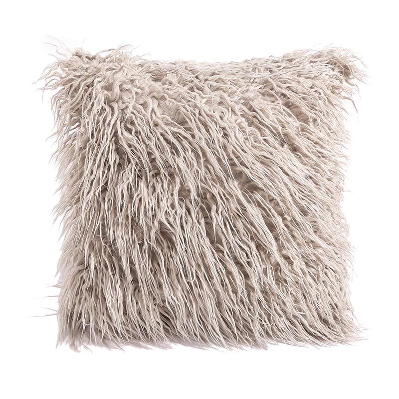 Faux Fur Throw Pillow Cover