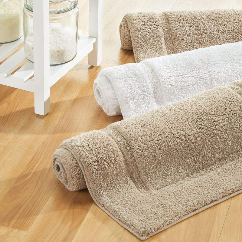 Custom Plush Soft Bathroom Mats Luxury Water Hotel Absorbent Bath Mat Rug