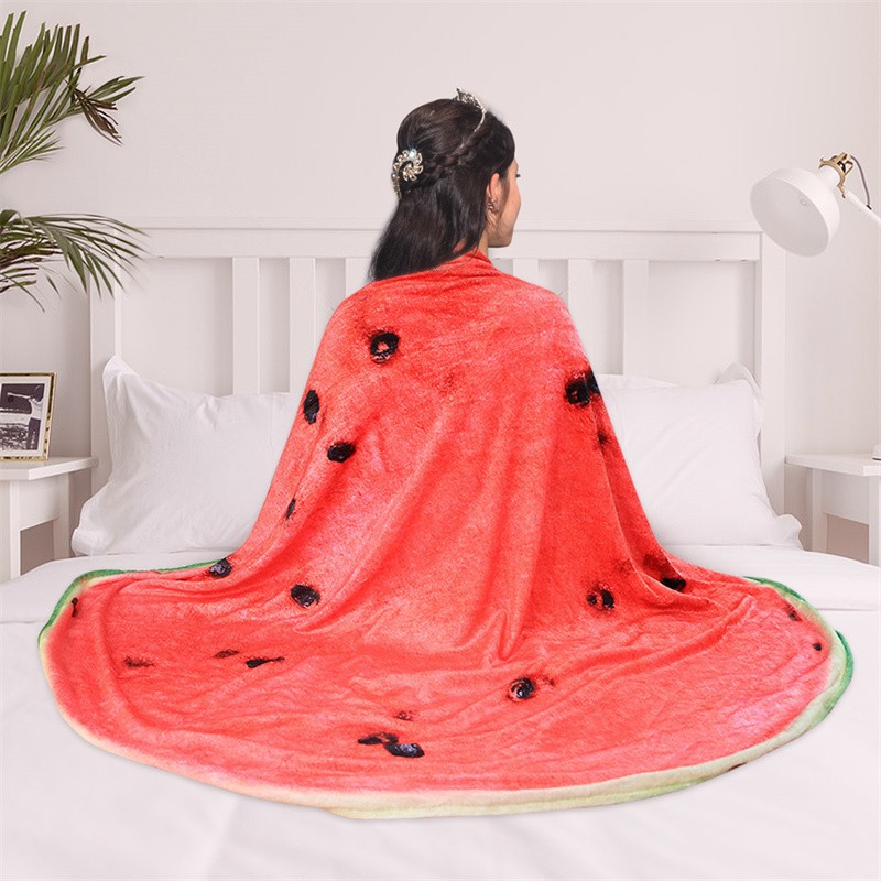 Flannel Fleece Round Burrito Blanket