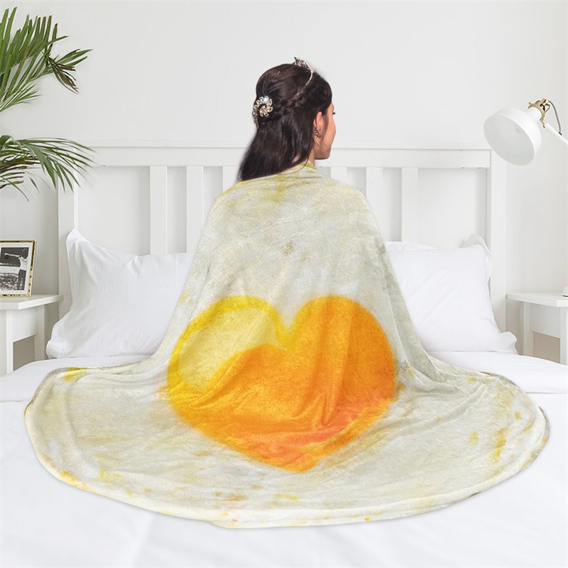 Flannel Fleece Round Burrito Blanket