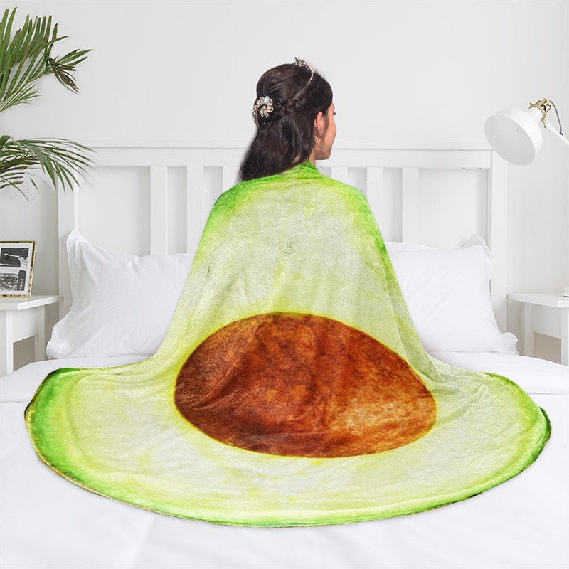 Flannel Fleece Round Burrito Blanket