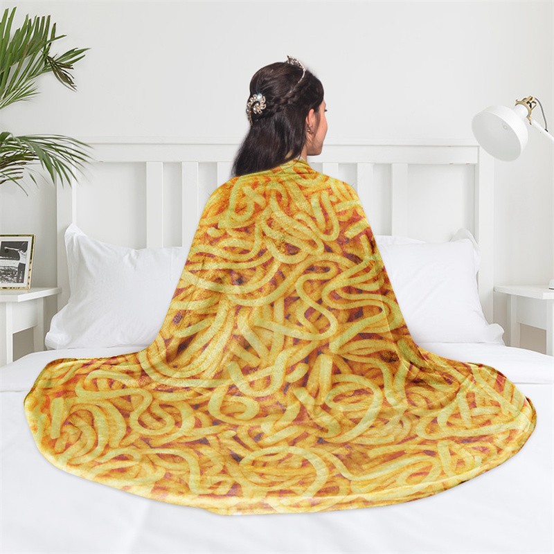 Soft Polyester Flannel Round Burrito Blankets