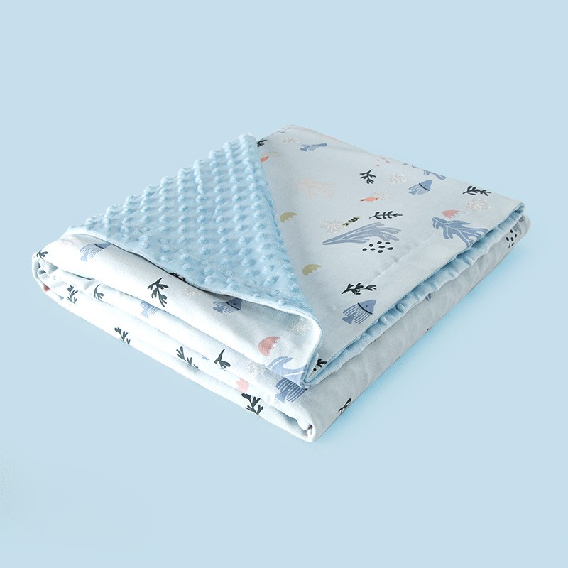 100 Polyester Minky Dot Baby Blanket