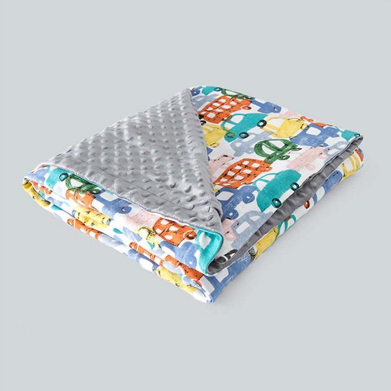 100 Poly Minky Dot Blanket