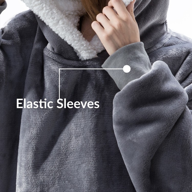 Cozy Oversize Fleece Blanket Hoodie