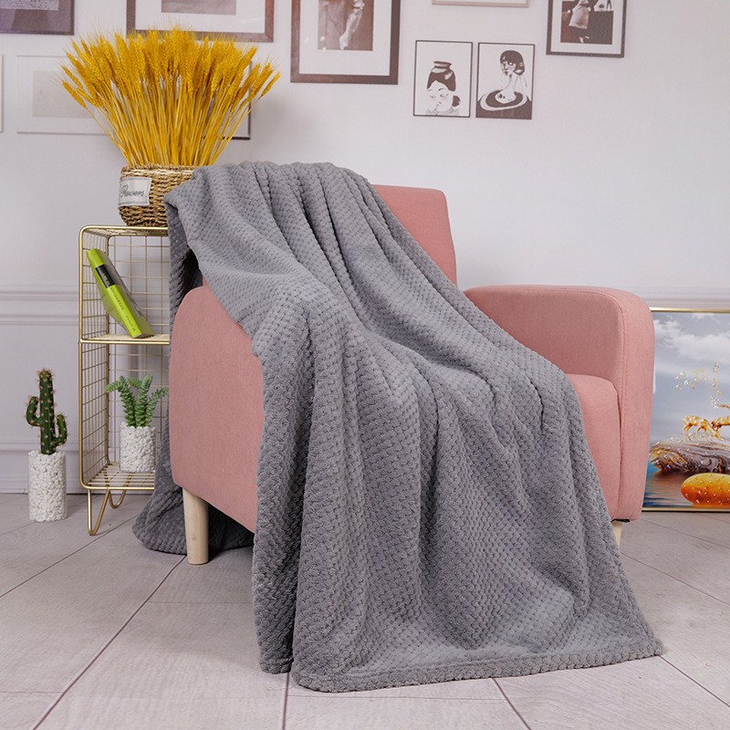 Flannel Fleece Jacquard Blanket