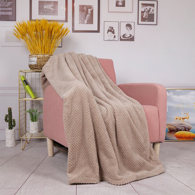 Flannel Fleece Jacquard Blanket