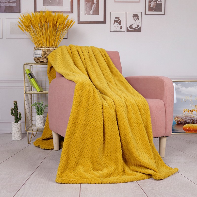 Flannel Fleece Jacquard Blanket