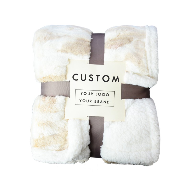 Rabbit Fur Fleece Blanket