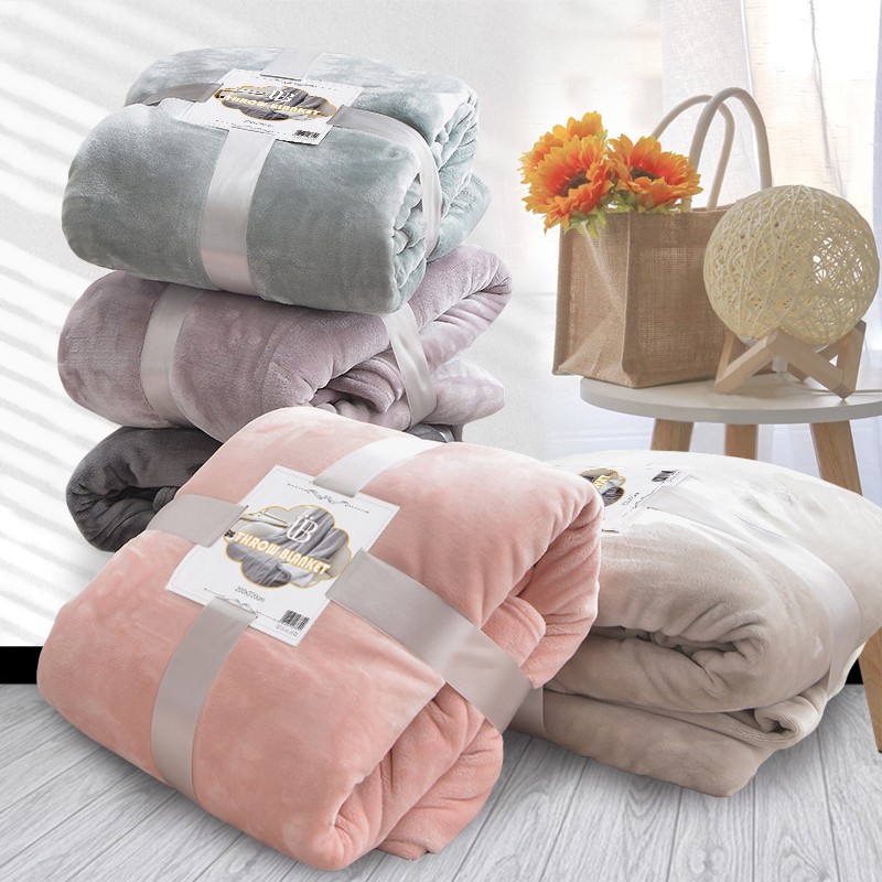 Thermal Fleece Throw Bed Blanket