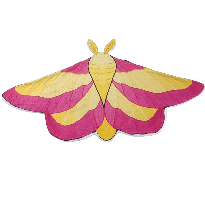 Pink Butterfly Throw Blanket