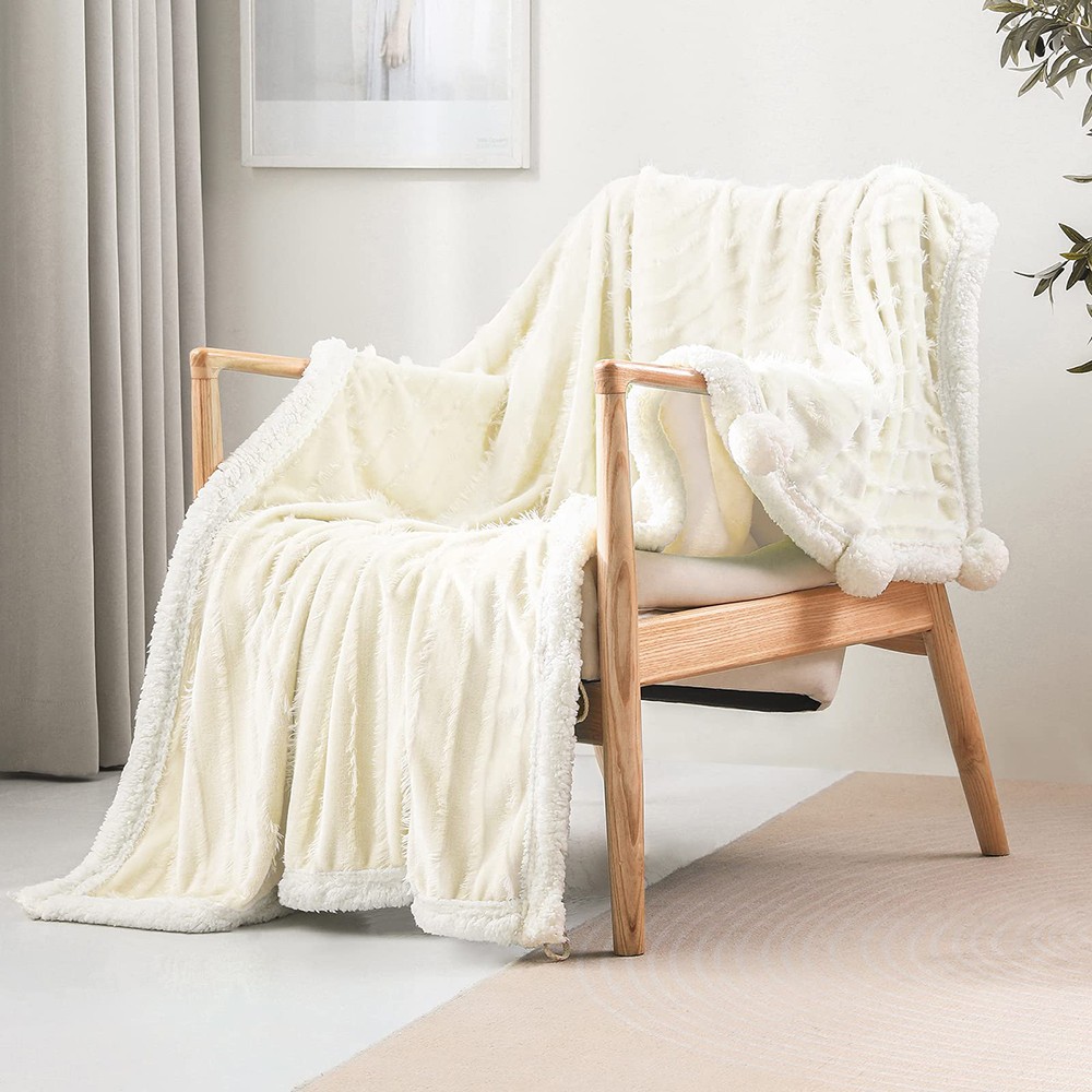 Fluffy Weighted Sherpa Blanket