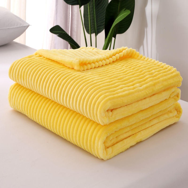 Cobertor Flannel Fleece Stripes Blanket