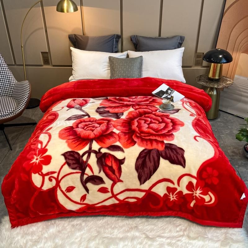 Raschel Bed Printed Blanket