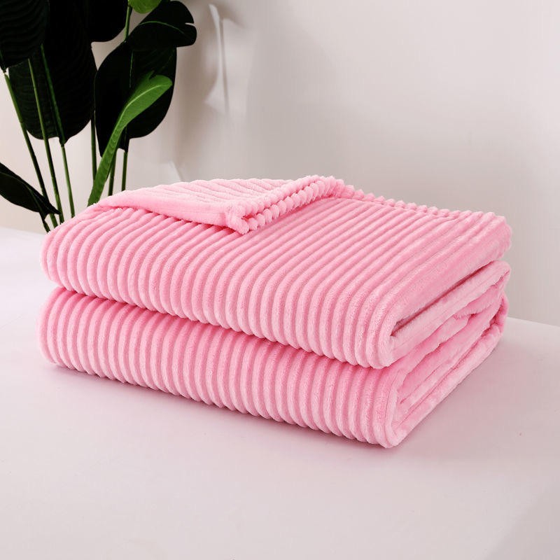 Stripe Embossed Fleece Blanket