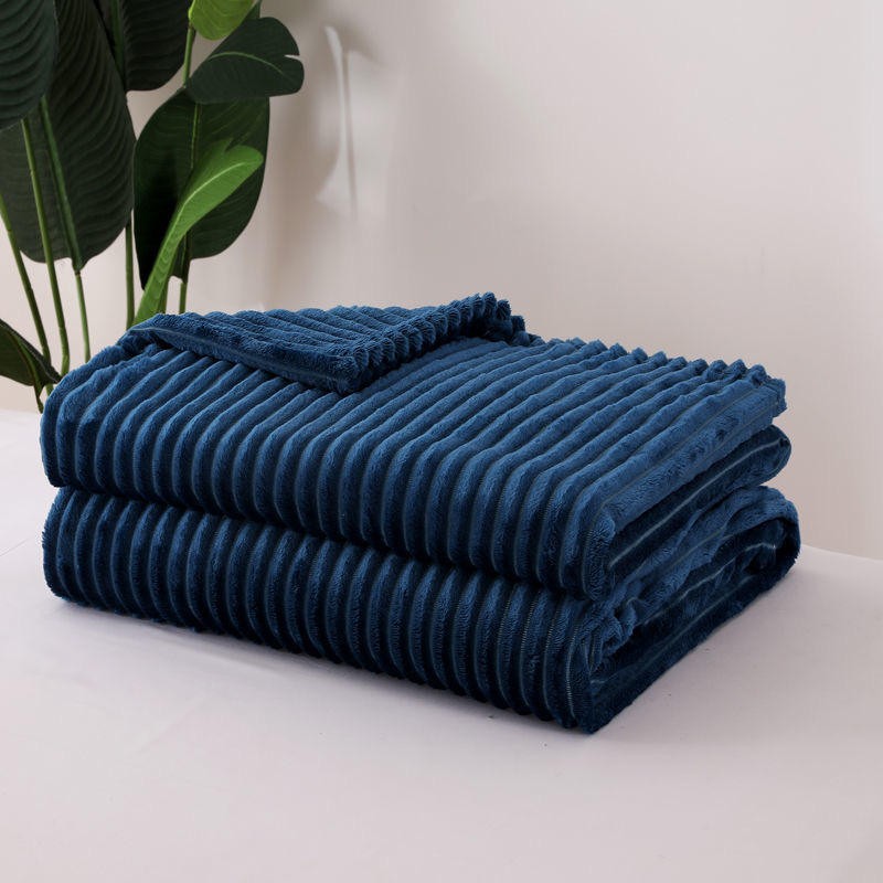 Stripe Embossed Fleece Blanket