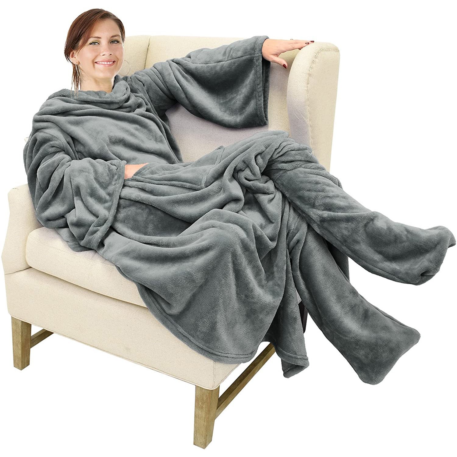 Robe Wearable Blanket Hoodie