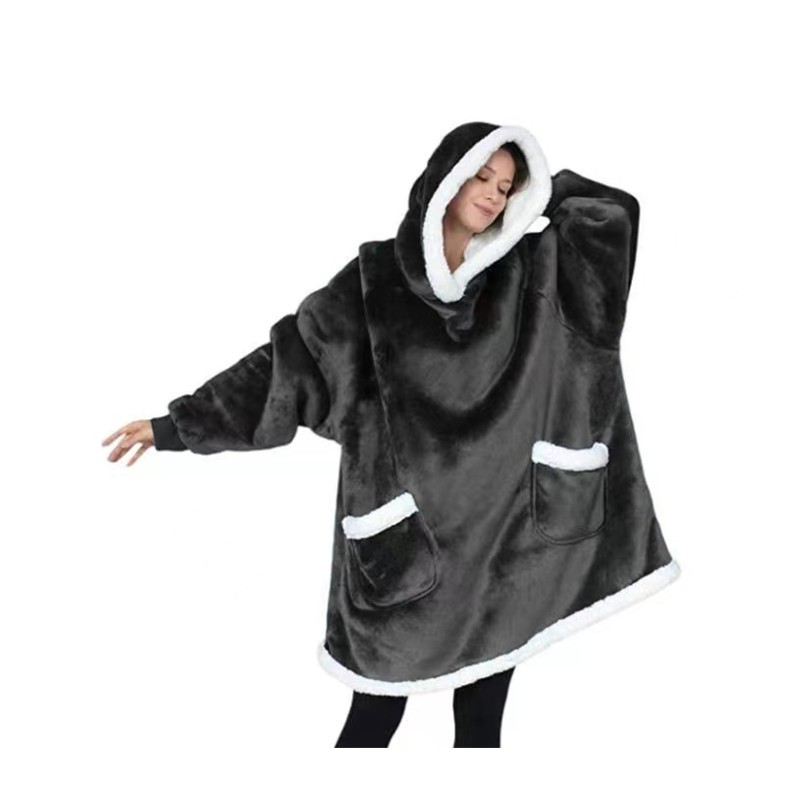 Wearable Sweatshirt Hoodie Blanket