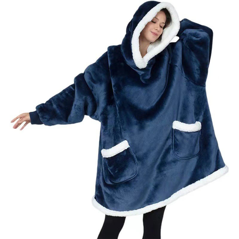 Wearable Sweatshirt Hoodie Blanket